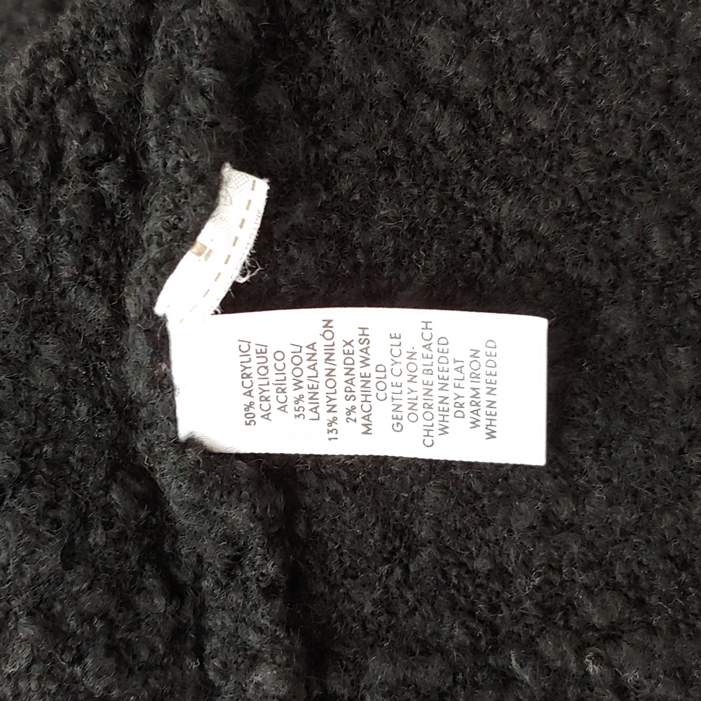 Ann Taylor Loft black boucle cardigan sweater size XS - Picture 7 of 7